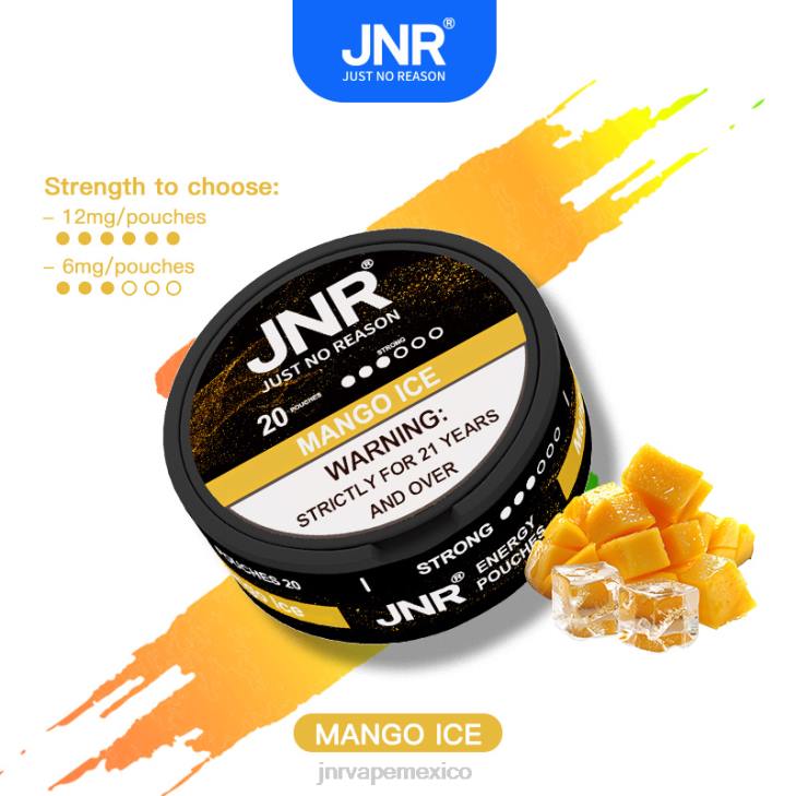 JNR vapes website - hielo de mango 0LTP100 bolsas de energía jnr