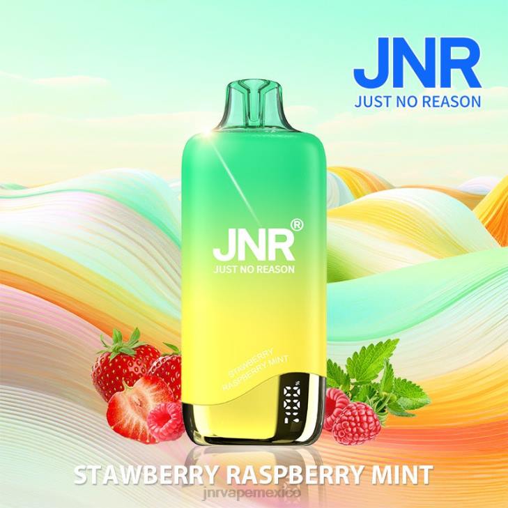 JNR vape México - fresa frambuesa menta 0LTP268 arcoiris jnr
