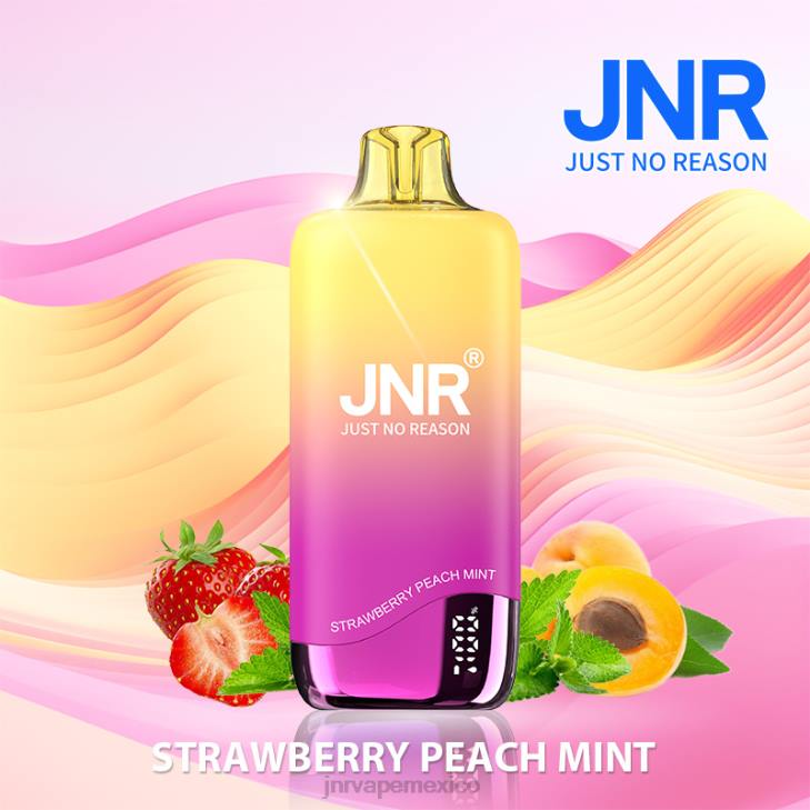 JNR vape flavours - fresa melocotón menta 0LTP267 arcoiris jnr