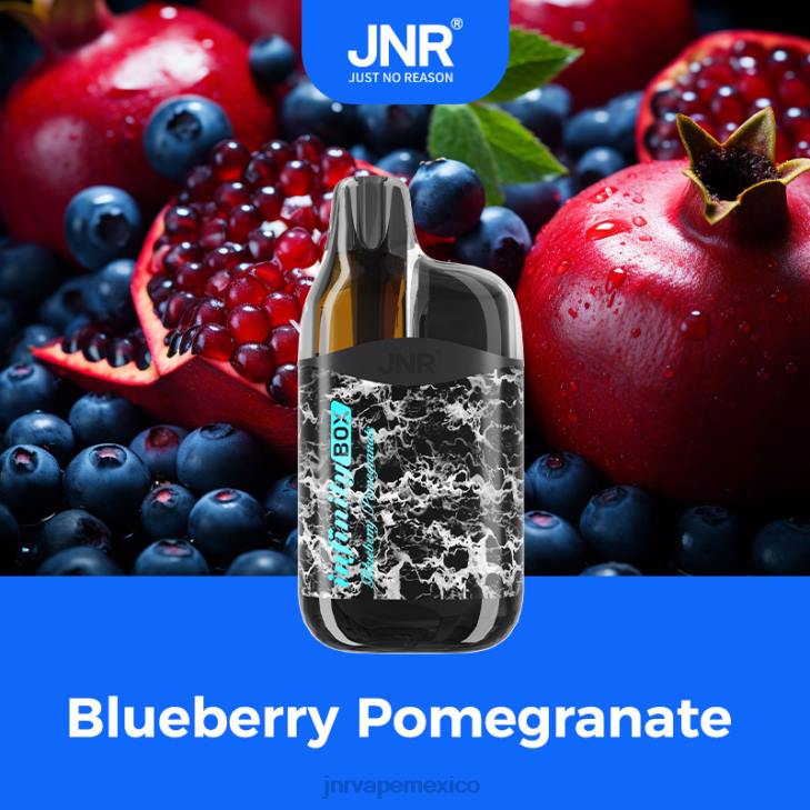 JNR vape México - granada de arándanos 0LTP79 JNR Infinity caja
