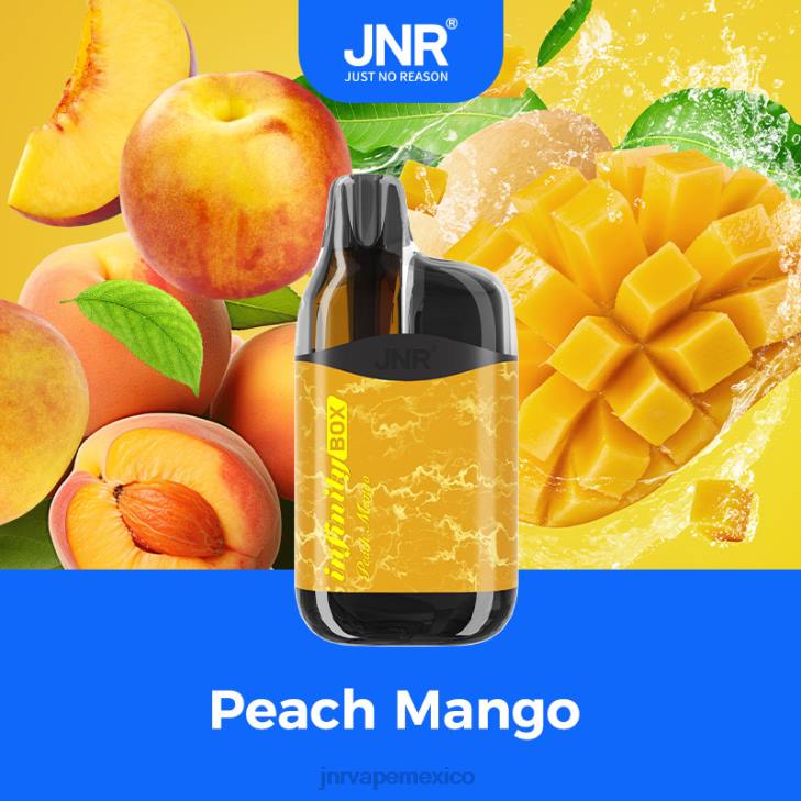 JNR vape México - mango durazno 0LTP88 JNR Infinity caja