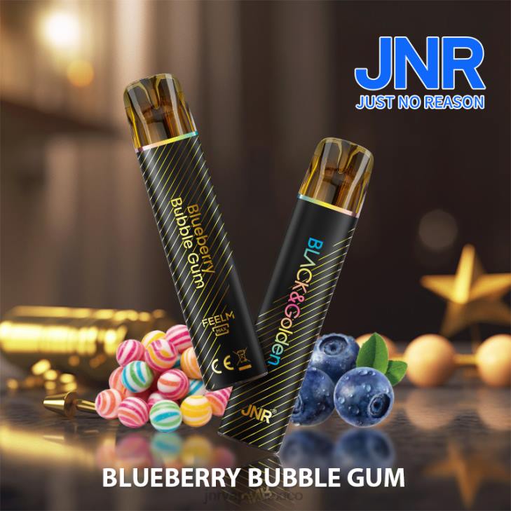 JNR vape pods - chicle de arándanos 0LTP273 jnr negro y dorado