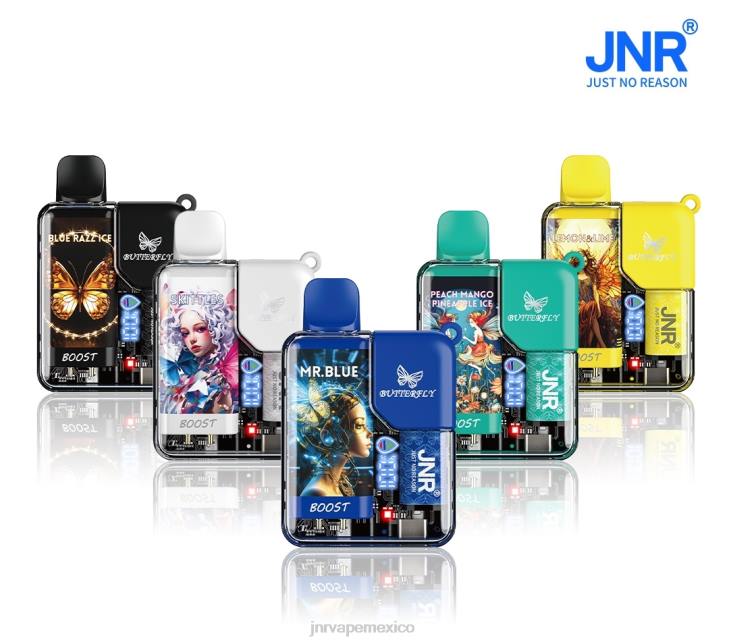 JNR vape Mexico - arándano frambuesa agria 0LTP62 mariposa jnr