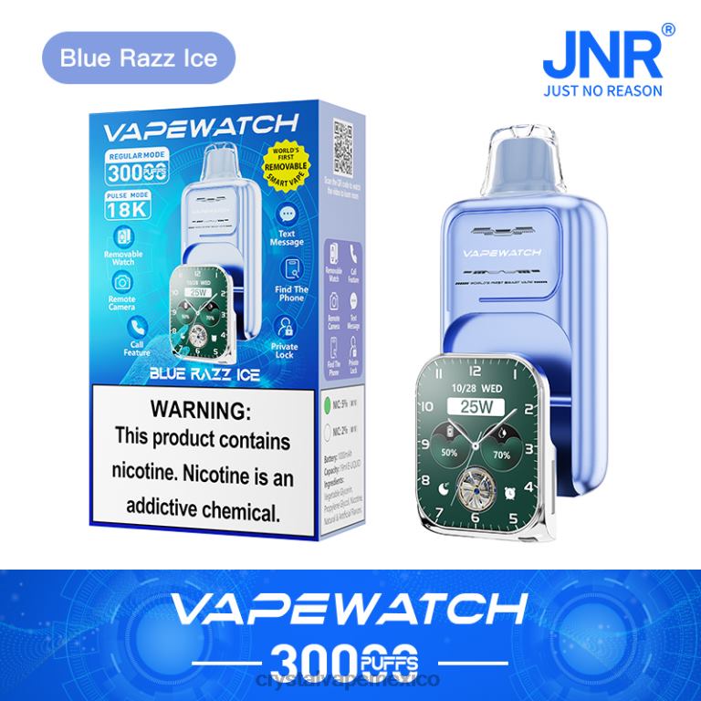 L20VV11- JNR vape pods -JNR reloj vapeador hielo azul