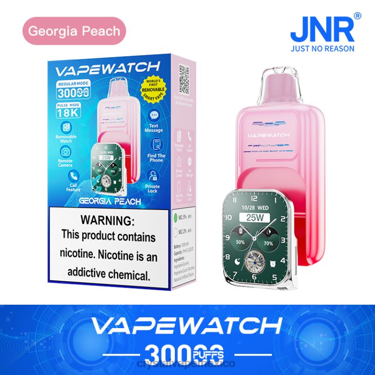 L20VV3- JNR vape Mexico -JNR reloj vapeador melocotón de georgia