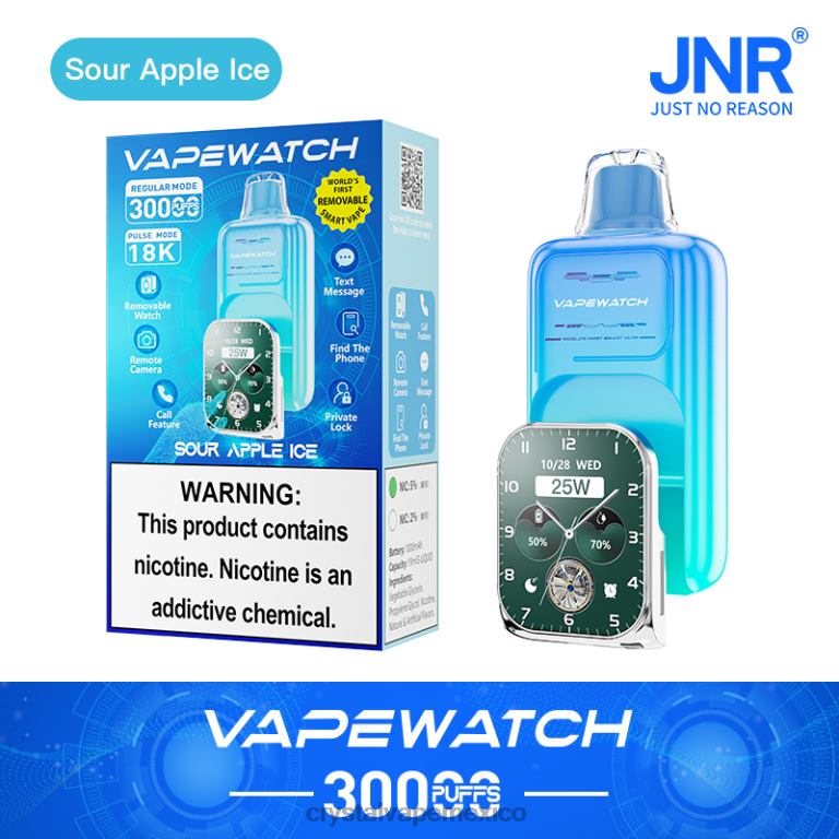 L20VV5- JNR vape shop -JNR reloj vapeador hielo de manzana agria